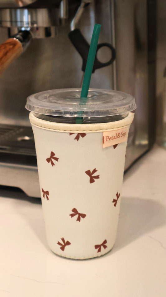 Iced Coffee Sleeve (Sunday Bows)