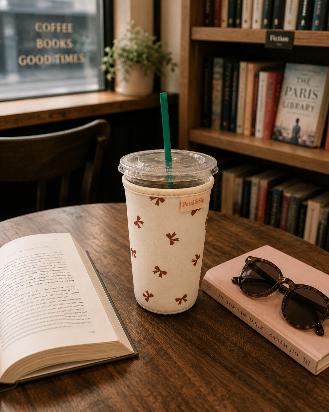 Iced Coffee Sleeve (Sunday Bows)