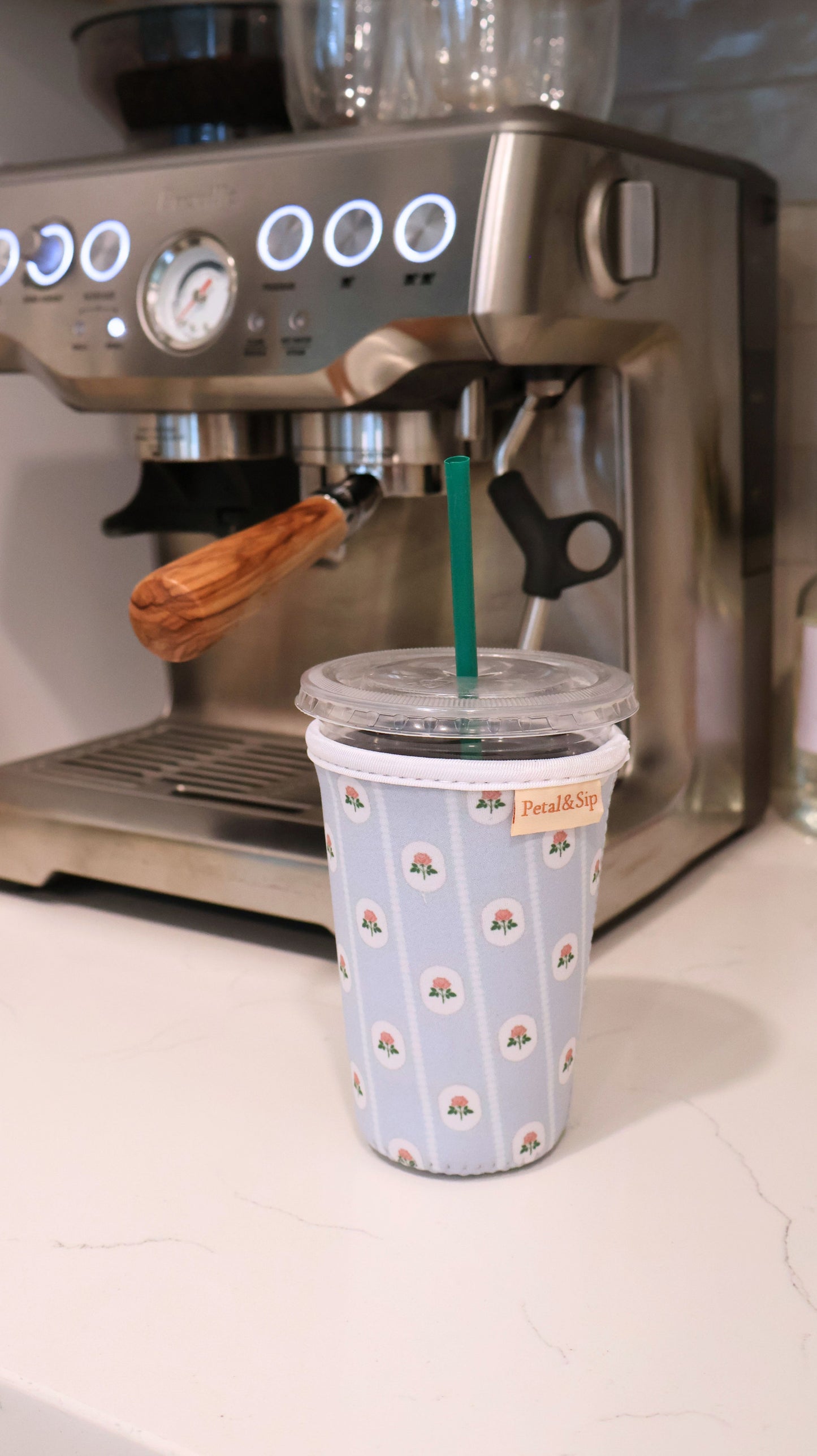 Iced Coffee Sleeve (Heirloom Floral)
