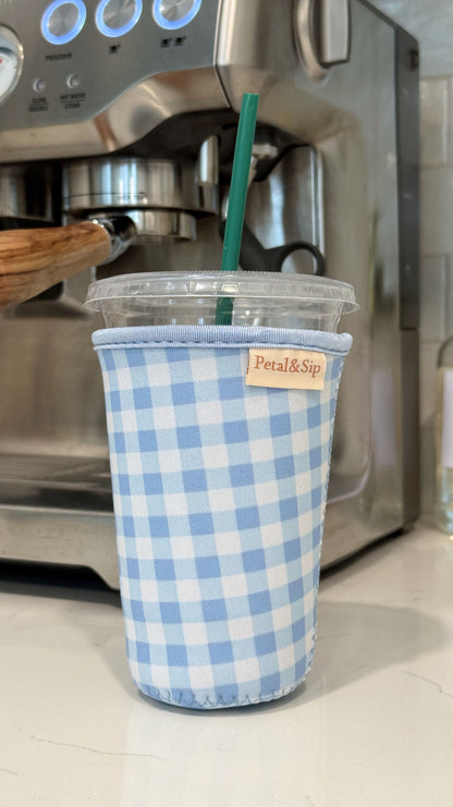 Iced Coffee Sleeve (Cottage Gingham)