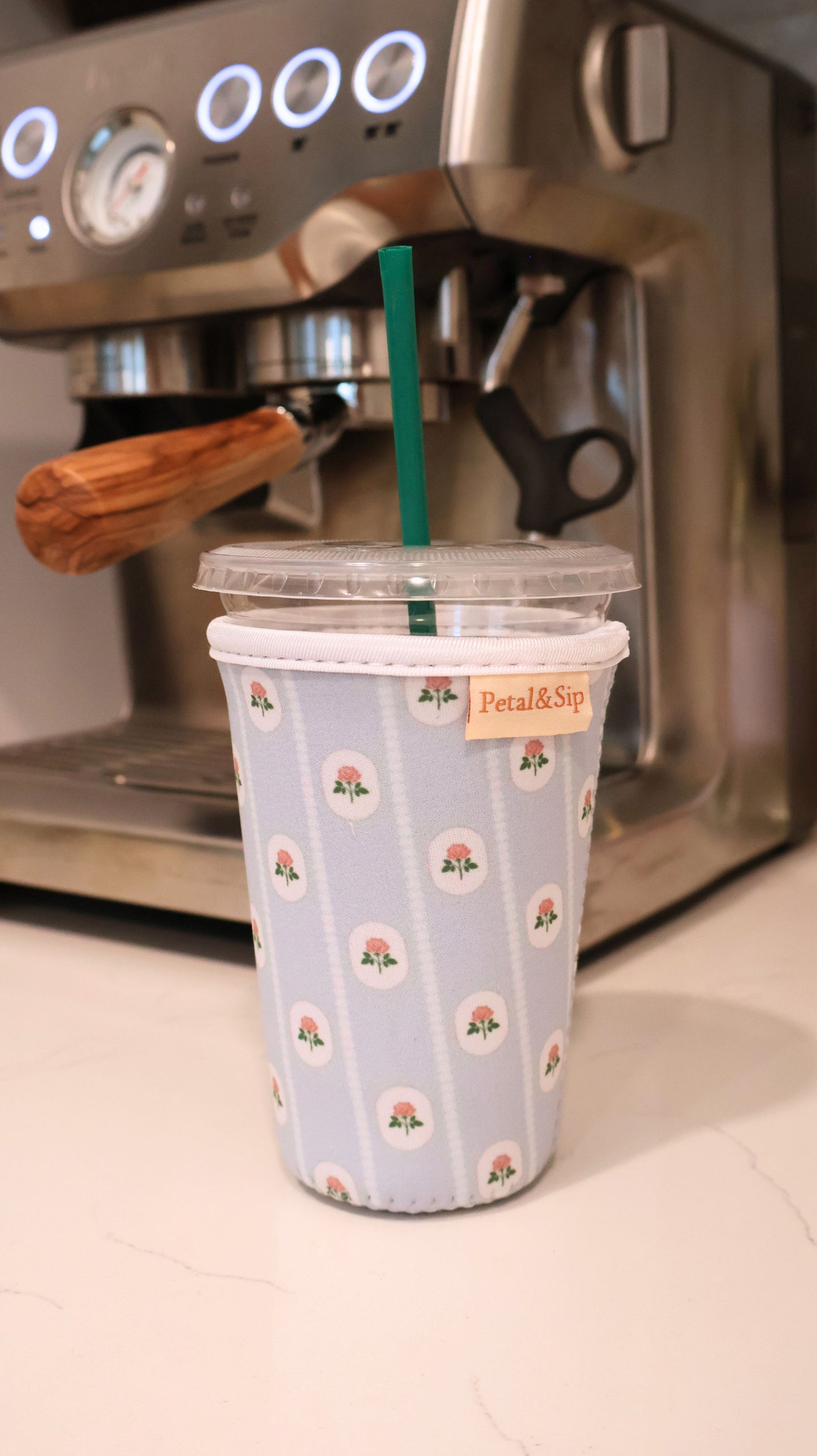Iced Coffee Sleeve (Heirloom Floral)