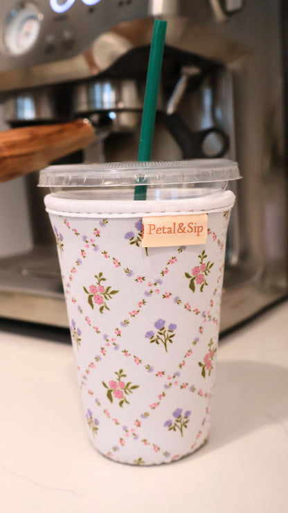 Iced Coffee Sleeve (Lavender Bloom)